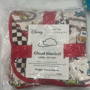 Brand new in bag little sleepies Disney cars blanket.
